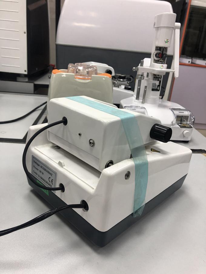 Shiny Silver Lens Grooving Machine , Auto Lens Groover 0.65mm Groove Width