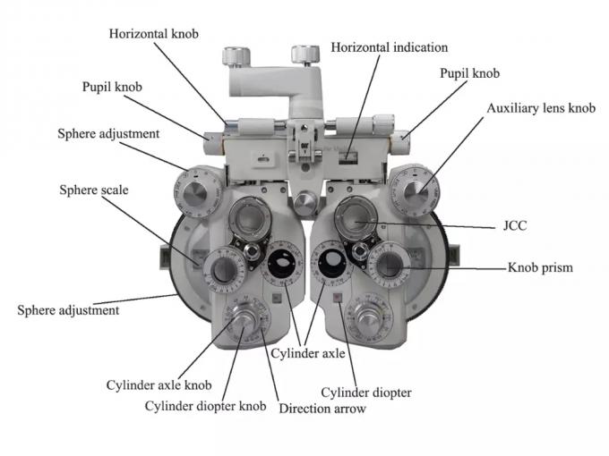 GD8706 Optometry Phoropter Fingertip Adjustment For Sphere Power Control