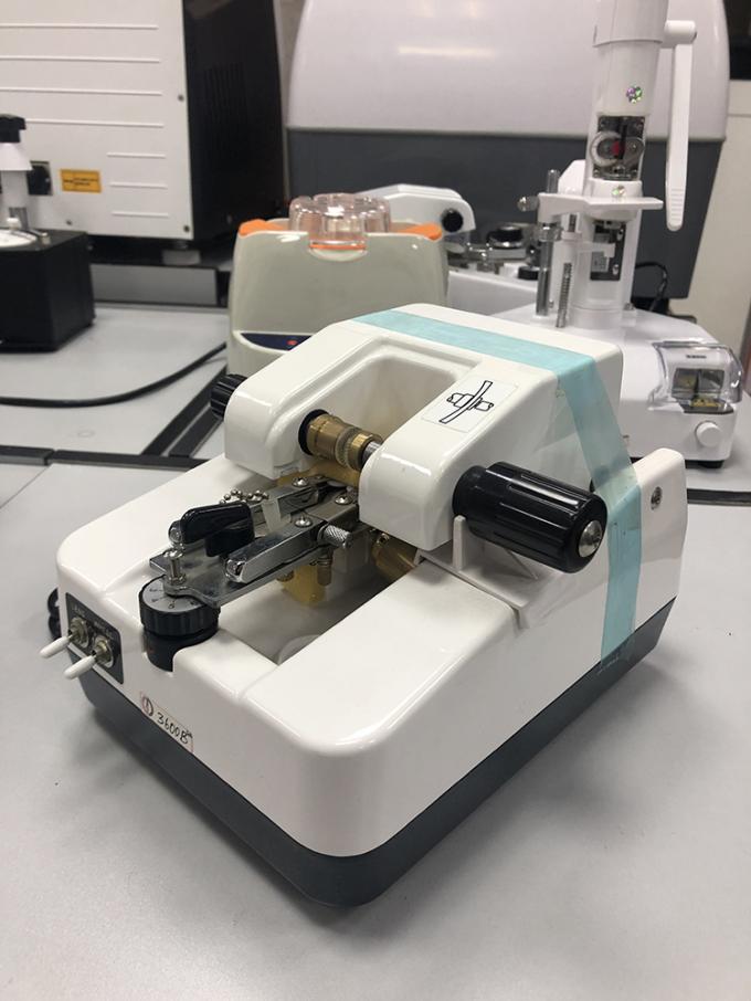 Shiny Silver Lens Grooving Machine , Auto Lens Groover 0.65mm Groove Width