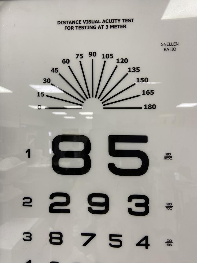 60 30cm eye care ophthalmic led 3m visual acuity chart