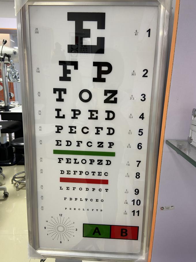 60 30cm eye care ophthalmic led 3m visual acuity chart