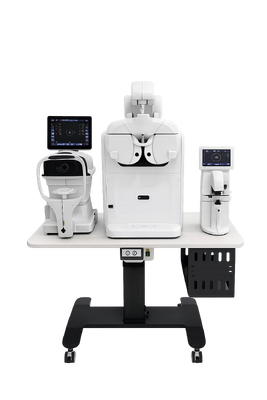 GRS-100 Tabletop Refraction System /Outstanding Equipment Set with Mirror Chart&Digital Phoropter Can link Fully Automatic Refracto-Keratometer, Auto Lensmeter And Motorized Table