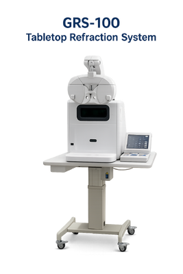 GRS-100 Tabletop Refraction System /Outstanding Equipment Set with Mirror Chart&Digital Phoropter Can link Fully Automatic Refracto-Keratometer, Auto Lensmeter And Motorized Table