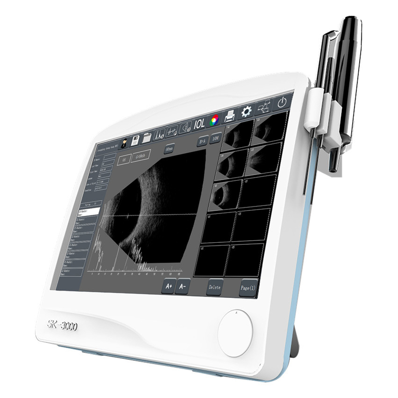 SK-3000ABP Ophthalmic Eye Ultrasound A B Scan Biometer Pachymeter  12.1 inch Touch Screen Display Sony Duplicator